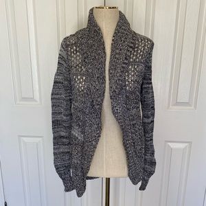 Open Knit Open Front Sweater/Cardigan